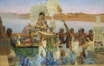サー・ローレンス・アルマ・タデマ Painting - モーセの発見 1904 ロマンティック サー・ローレンス・アルマ・タデマ